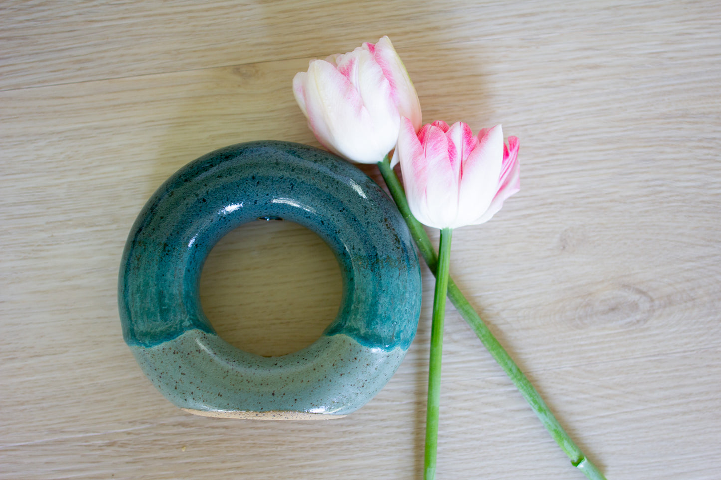 Double Dipped Donut Vase