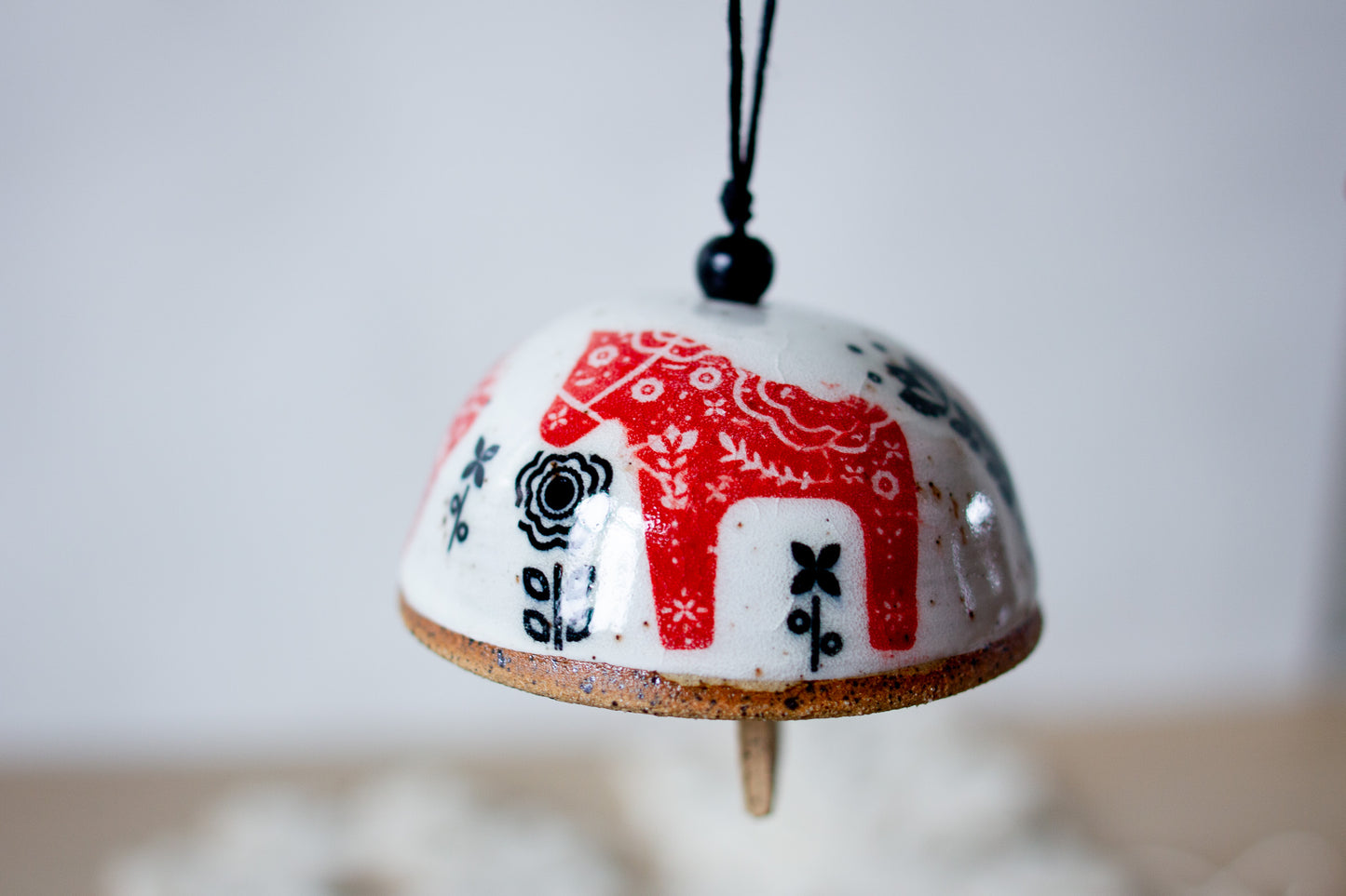 Dala Horse Bell Ornament