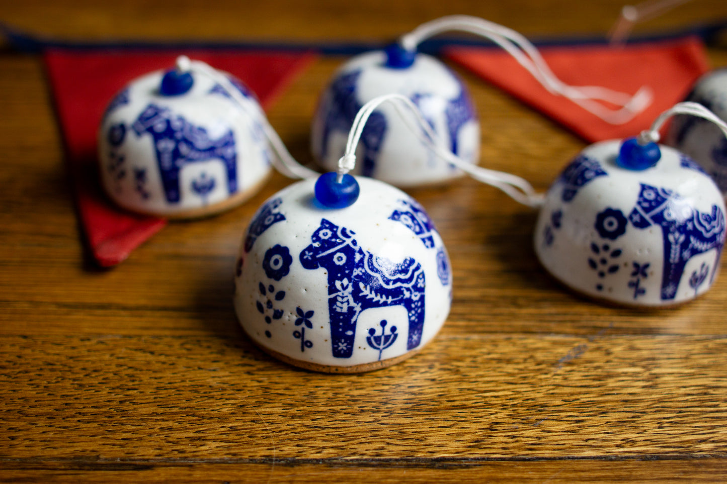 Dala Horse Bell Ornament