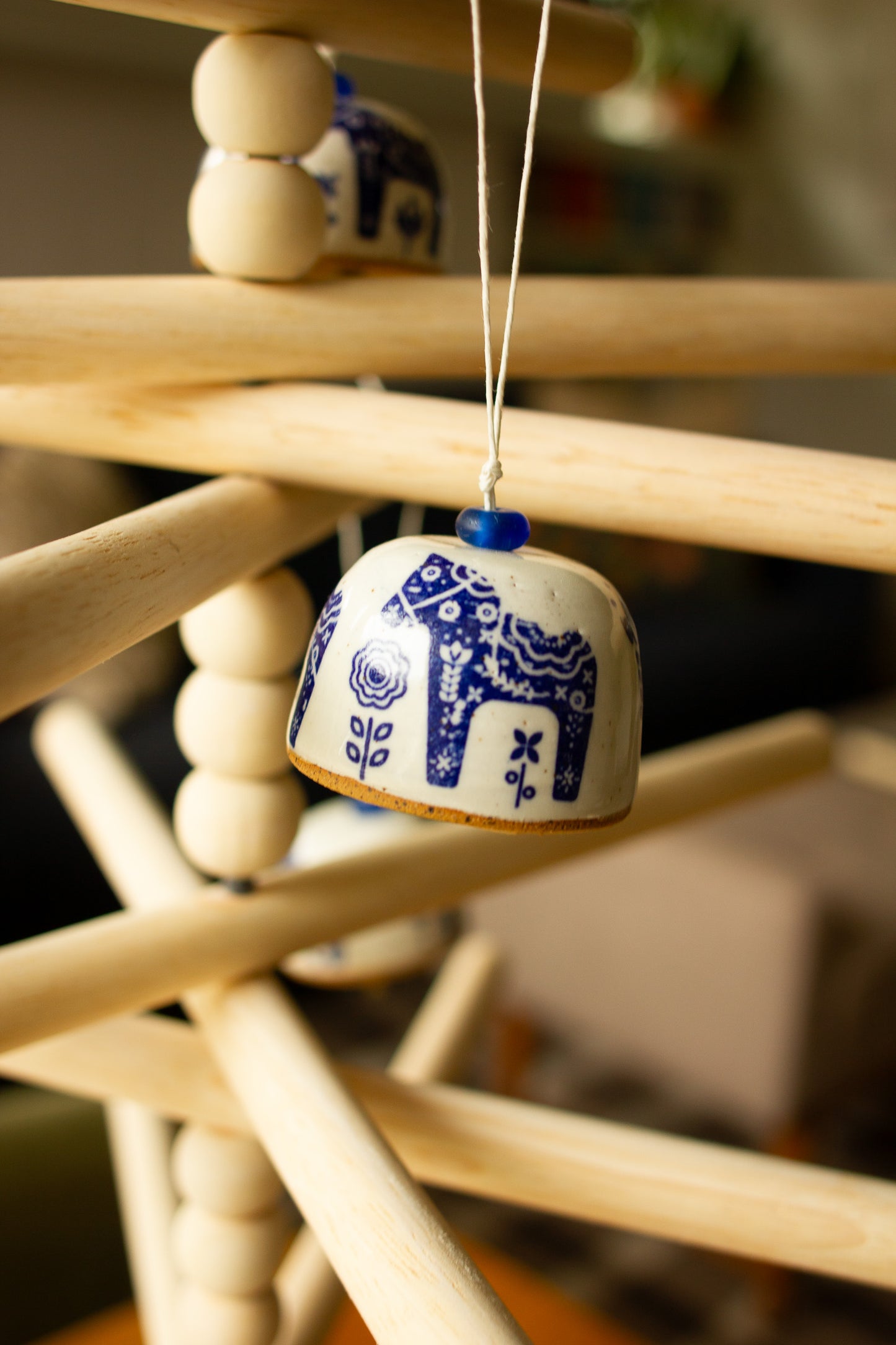 Dala Horse Bell Ornament