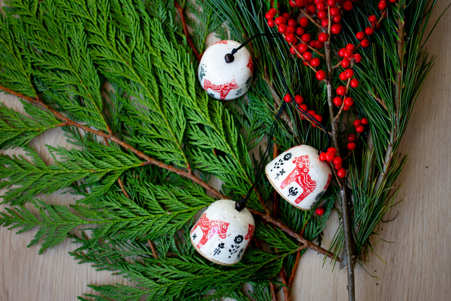 Dala Horse Bell Ornament