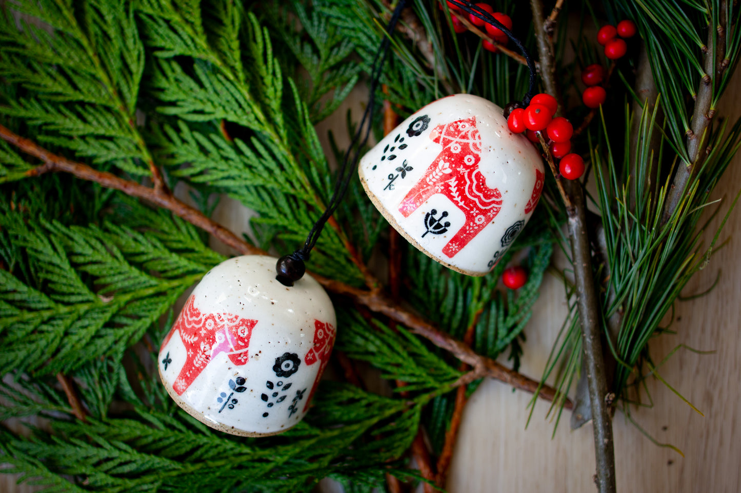 Dala Horse Bell Ornament