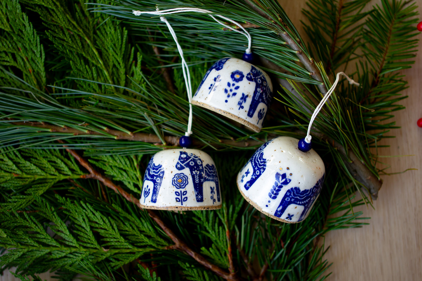 Dala Horse Bell Ornament